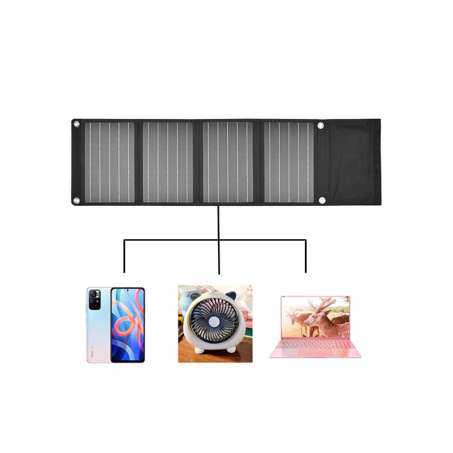 PaiduSolar Solar folding bag Solar folding panel outdoor portable 30W outdoor mobile power supply