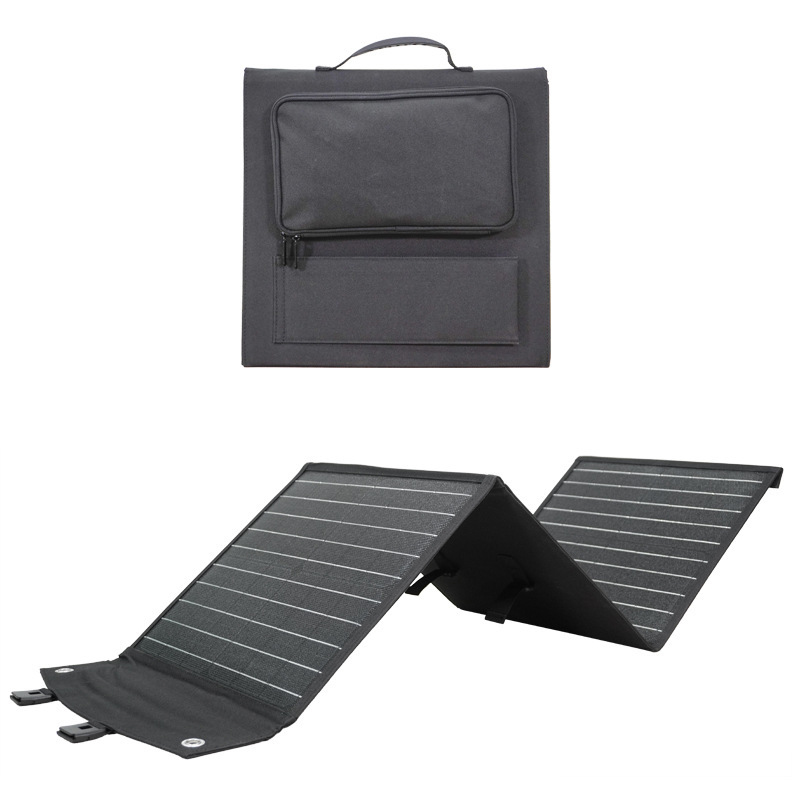 PaiduSolar Single crystal 60W solar folding bag Outdoor camping portable portable solar panel photovoltaic charging folding panel