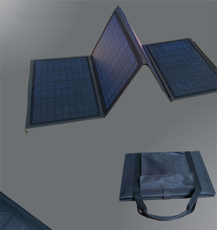Paidu Folding solar panel Folding 5V12V mobile phone notebook outdoor power 40W storage solar folding bag