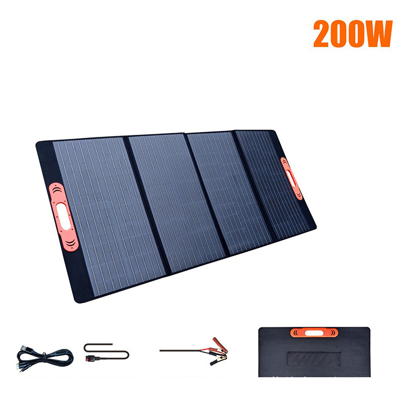 Paidu 200W12V folding solar charging panel Outdoor power supply photovoltaic panel Travel solar pack power supply wholesale panel