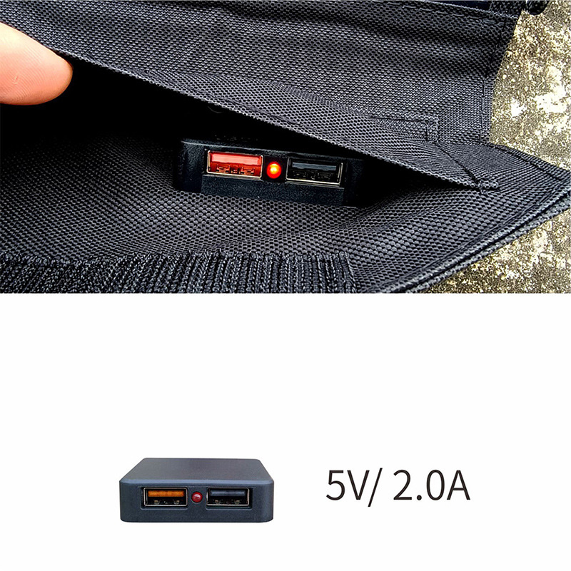 Paidu 15W monocrystalline silicon folding solar power panel mobile phone fast charging USB photovoltaic module Solarpanel charging panel