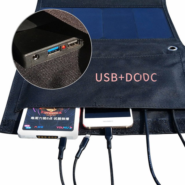 PaiduSolar Factory direct energy storage power supply supporting solar folding bag sunpower 42W solar power generation panel set