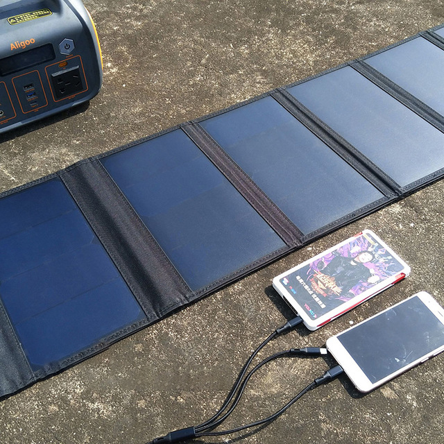 PaiduSolar  Factory direct energy storage power supply supporting solar folding bag sunpower 42W solar power generation panel set