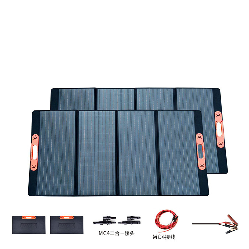 Paidu 200W12V folding solar charging panel Outdoor power supply photovoltaic panel Travel solar pack power supply wholesale panel