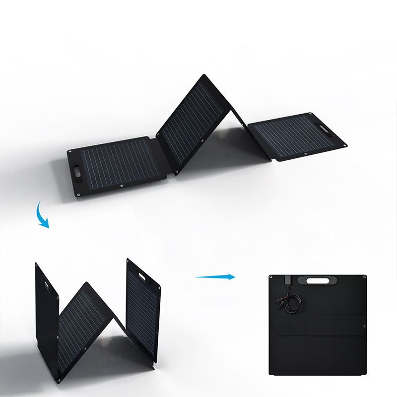 PaiduSolar Triple fold solar charging panel ETFE Waterproof process 200W Solar folding pack portable solar photovoltaic panel